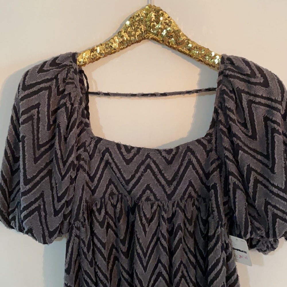 Free People Wavy Baby Gray Size X Small Tunic Dress - Picture 5 of 11
